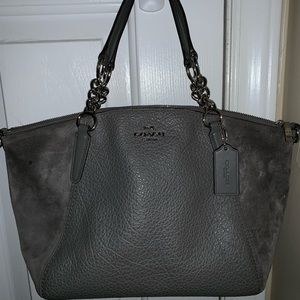Authentic Grey Coach Bag